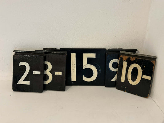 Antique Vintage Black Wooden Railway Sign / Decorative Memorabilia