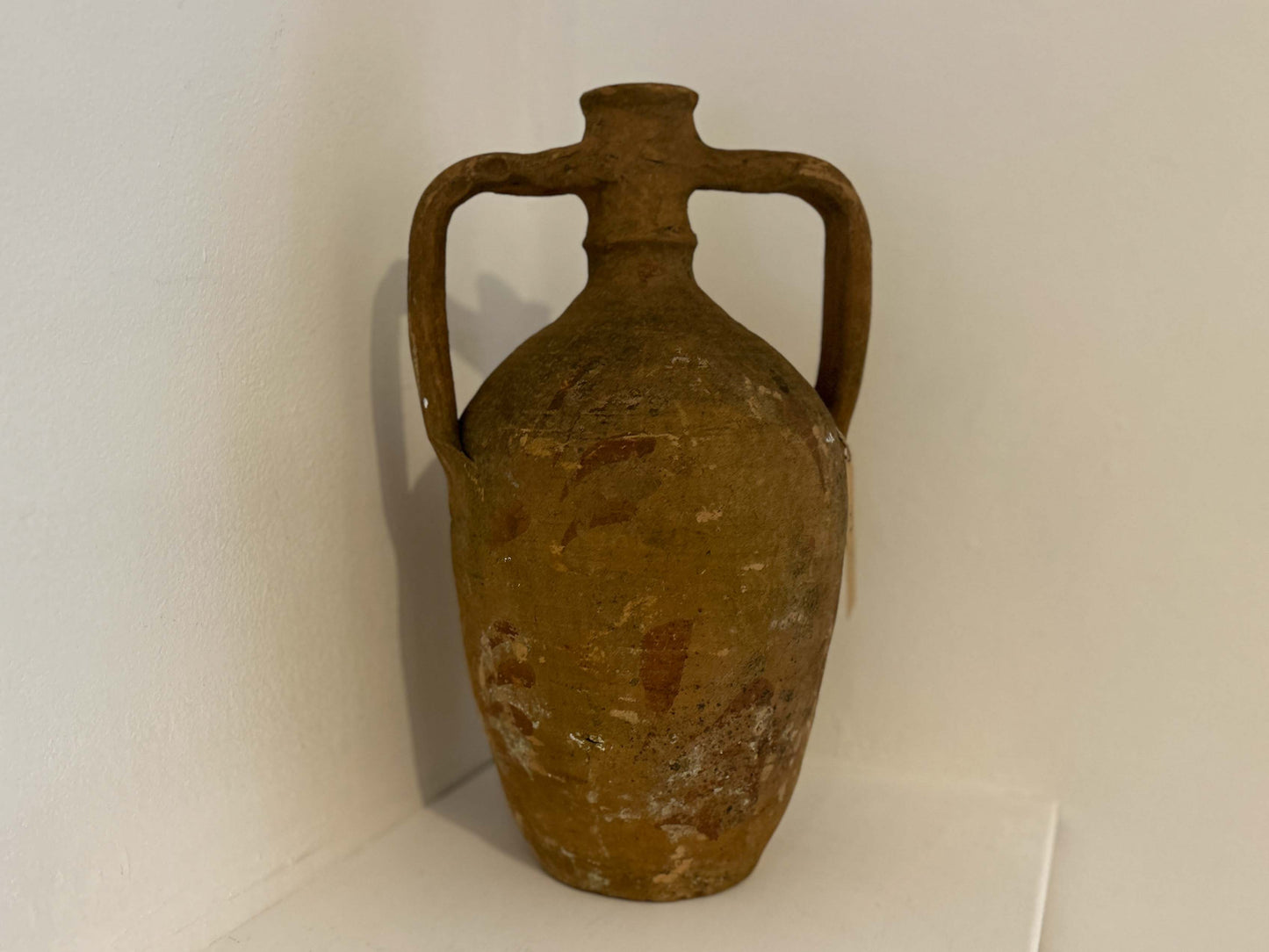 Large Antique Turkish Amphora Terracotta Pot / Decorative Vase