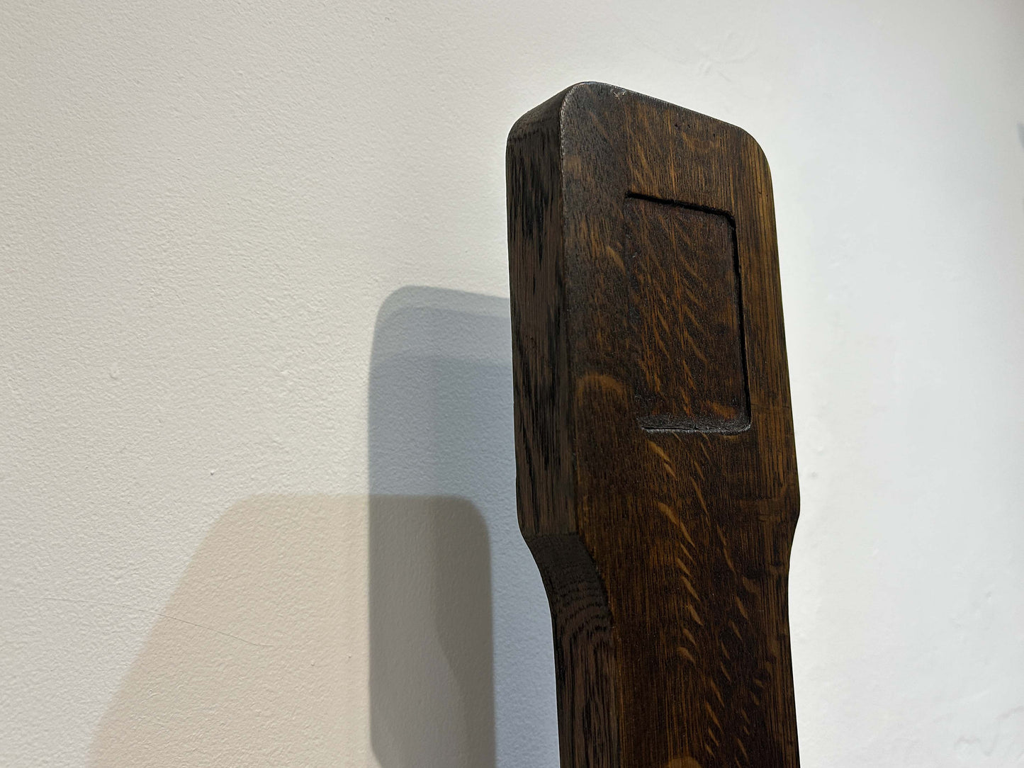 Antique Vintage Oak Library Steps With Hand Rail From Merchant Taylors School, Liverpool