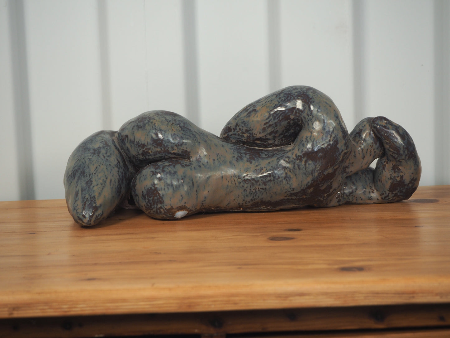 Solid Heavy Curvaceous Female Figure Sculpture / Contemporary Art