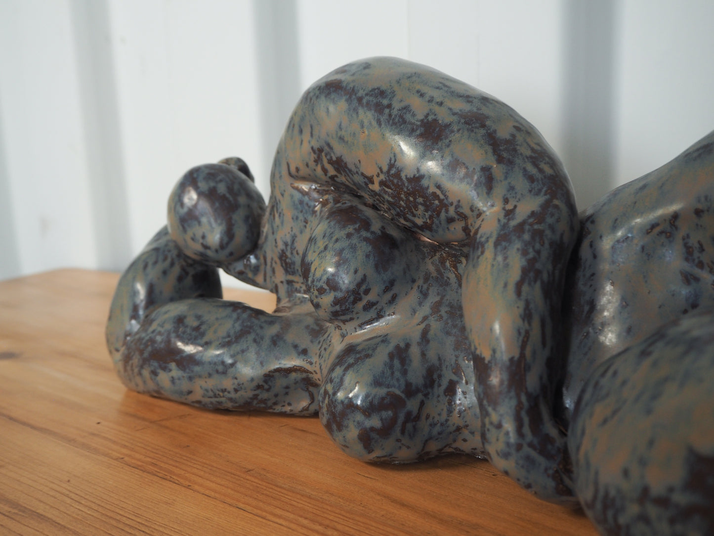 Solid Heavy Curvaceous Female Figure Sculpture / Contemporary Art