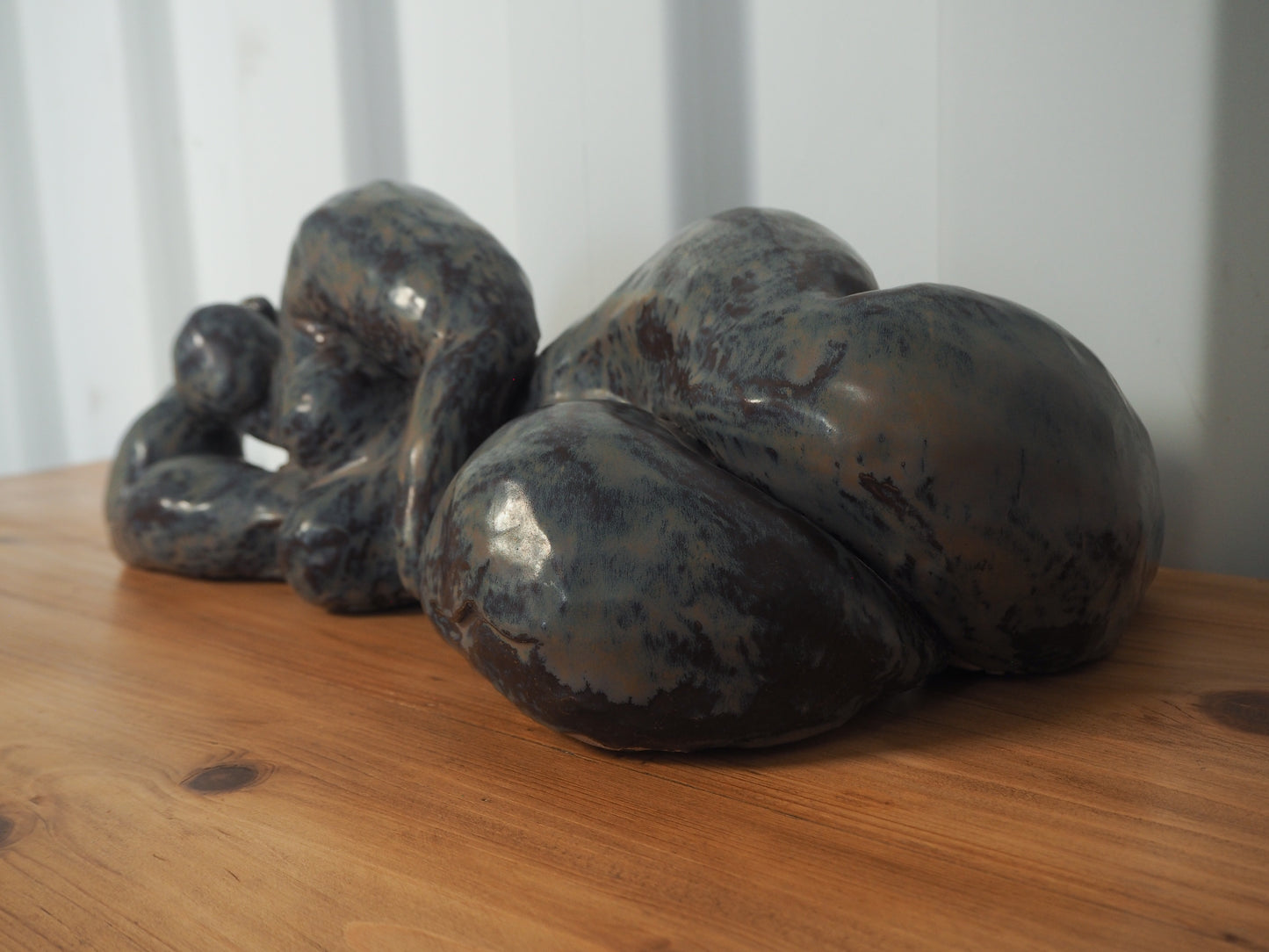 Solid Heavy Curvaceous Female Figure Sculpture / Contemporary Art