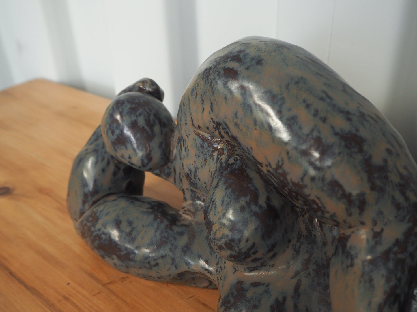Solid Heavy Curvaceous Female Figure Sculpture / Contemporary Art