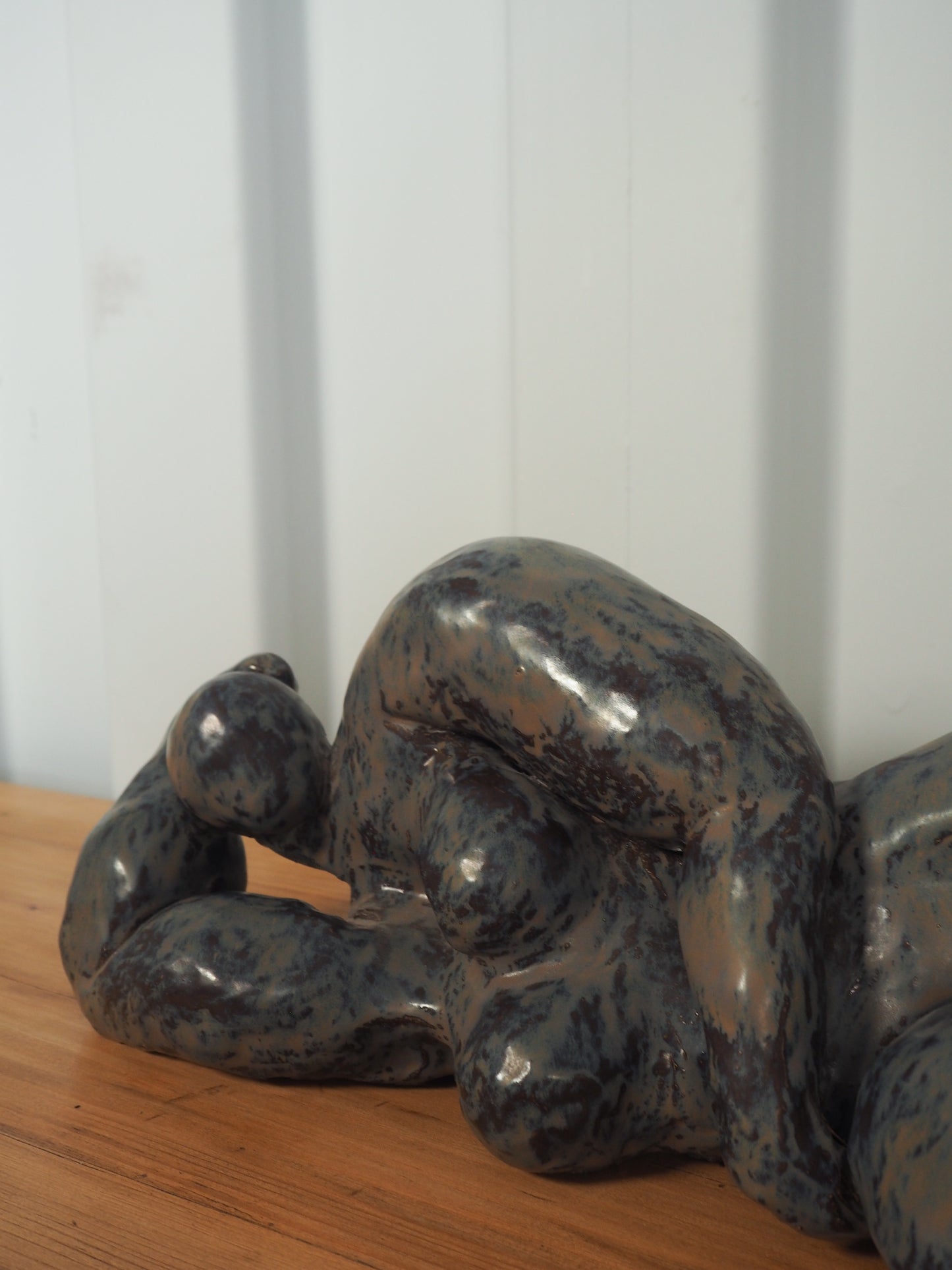 Solid Heavy Curvaceous Female Figure Sculpture / Contemporary Art