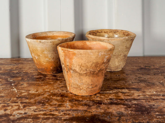 Vintage Antique French Pine Resin Collection Pot / Terracotta Plant Pot (Sold Individually)