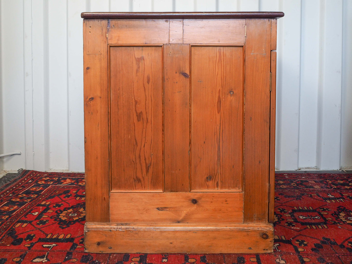 Vintage Antique Pitch Pine Haberdashery Wellington Style Chest with Graduated Drawers