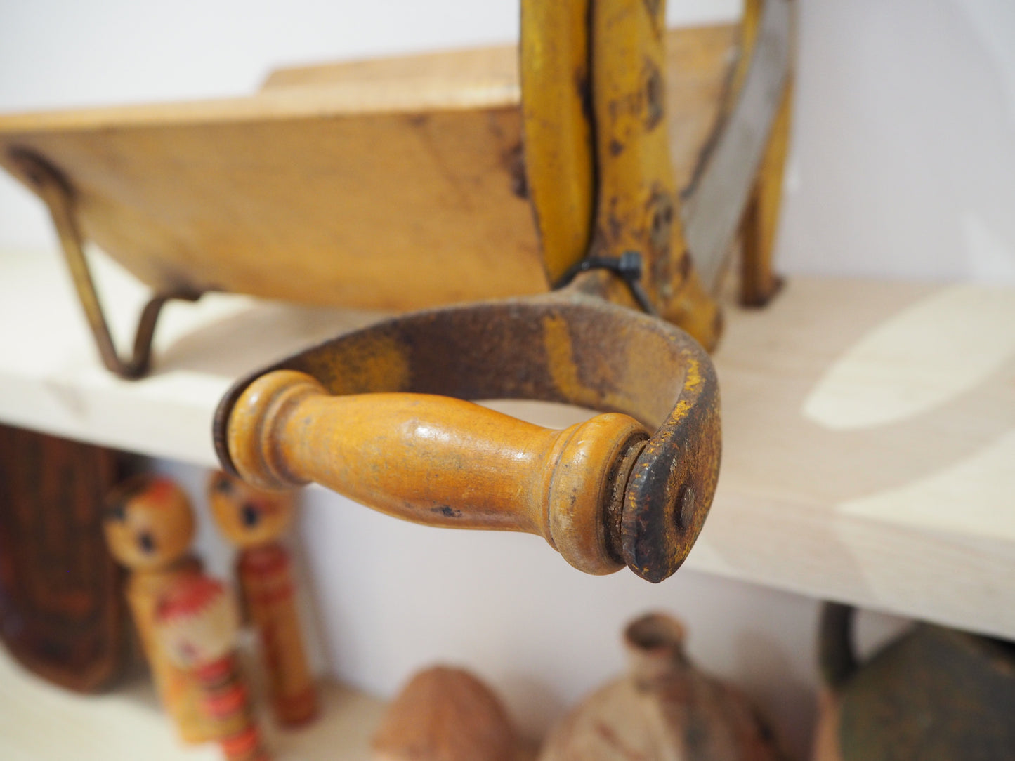 Antique Vintage Royal Raadvad Bread Slicer / Cutter - Cream Danish Breadcutter / Book Holder