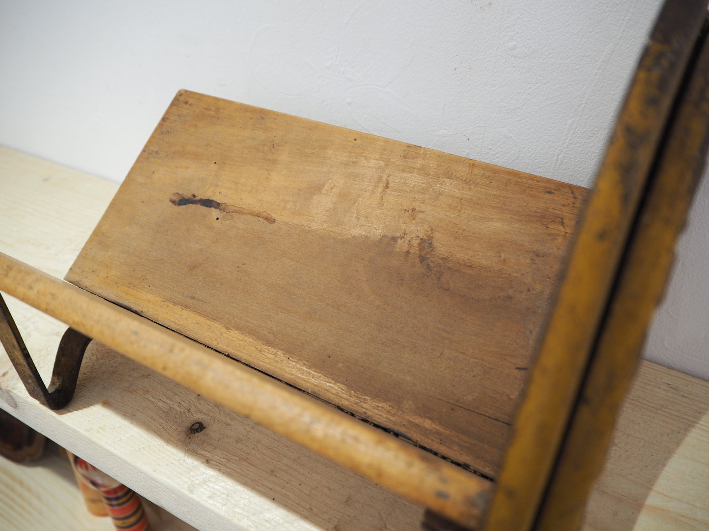 Antique Vintage Royal Raadvad Bread Slicer / Cutter - Cream Danish Breadcutter / Book Holder