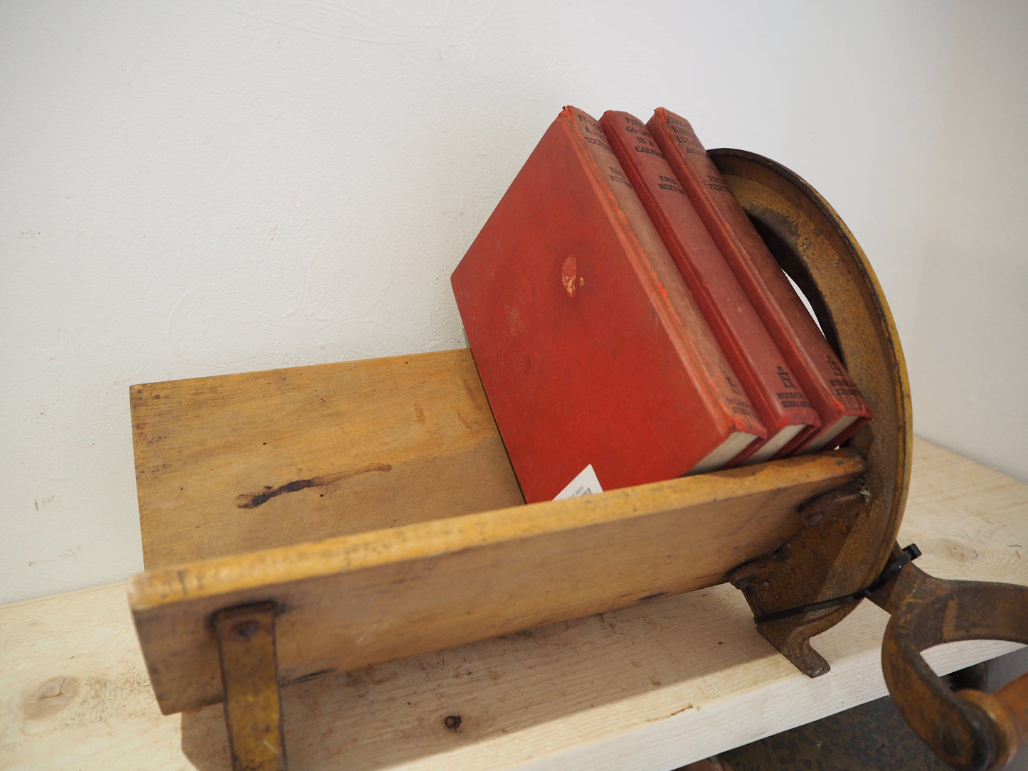 Antique Vintage Royal Raadvad Bread Slicer / Cutter - Cream Danish Breadcutter / Book Holder