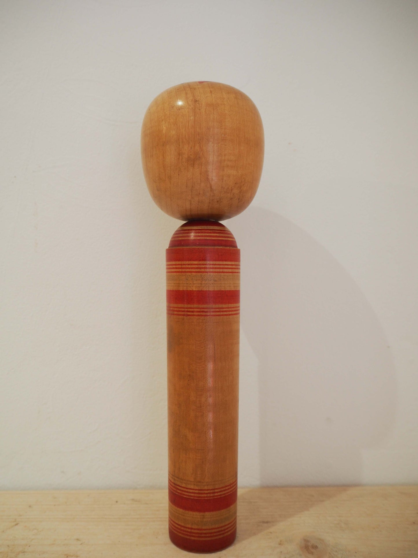 Vintage Antique Wooden Hand-Painted Mid-Century Japanese Kokeshi Dolls