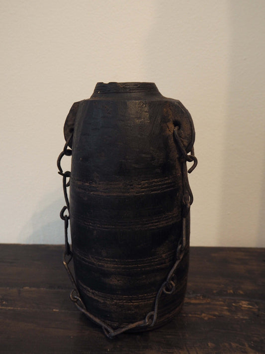 Vintage Antique Late 19th Century Nepalese Milk Pot / Decorative Vase