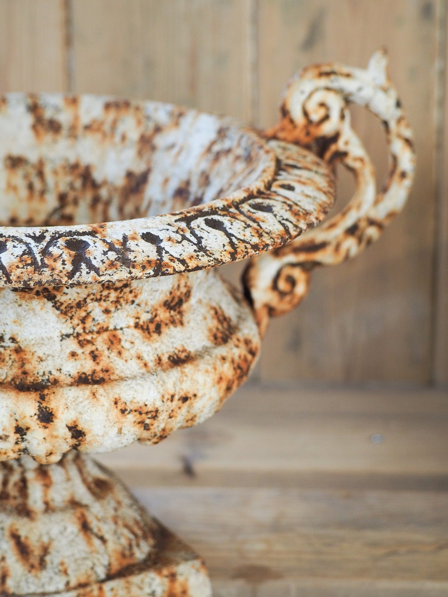 Pair of Antique 19th-Century French Cast Iron Urns / Outdoor Planters