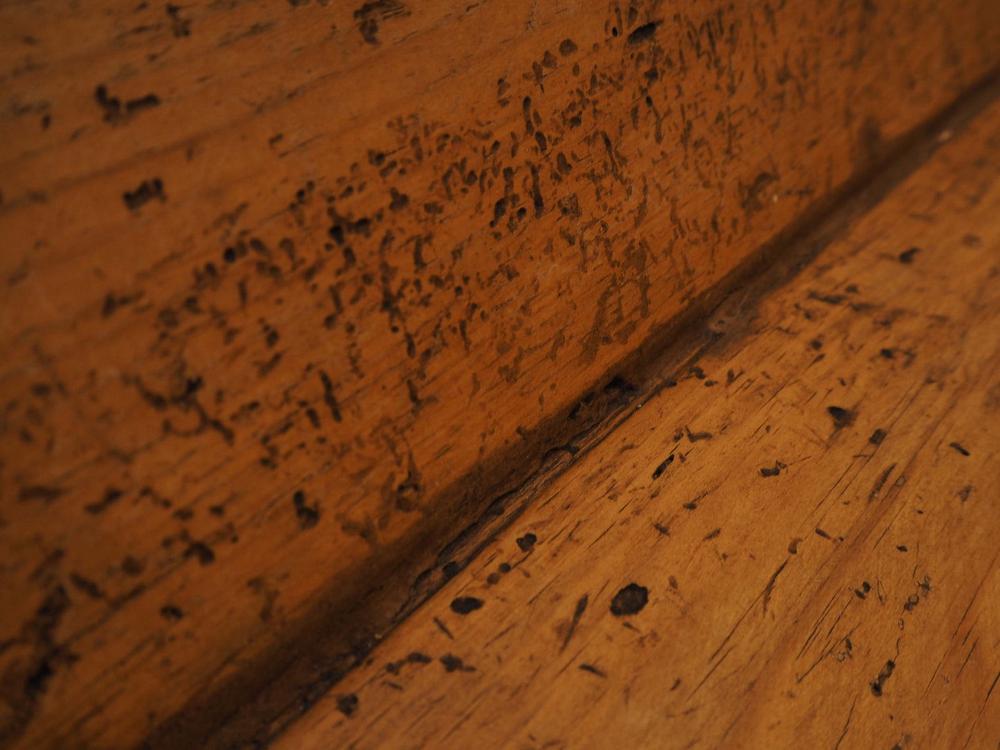 Wooden Rustic Antique Rectangular Dough Trough with Metal Detailing / Farmhouse Kitchen Storage