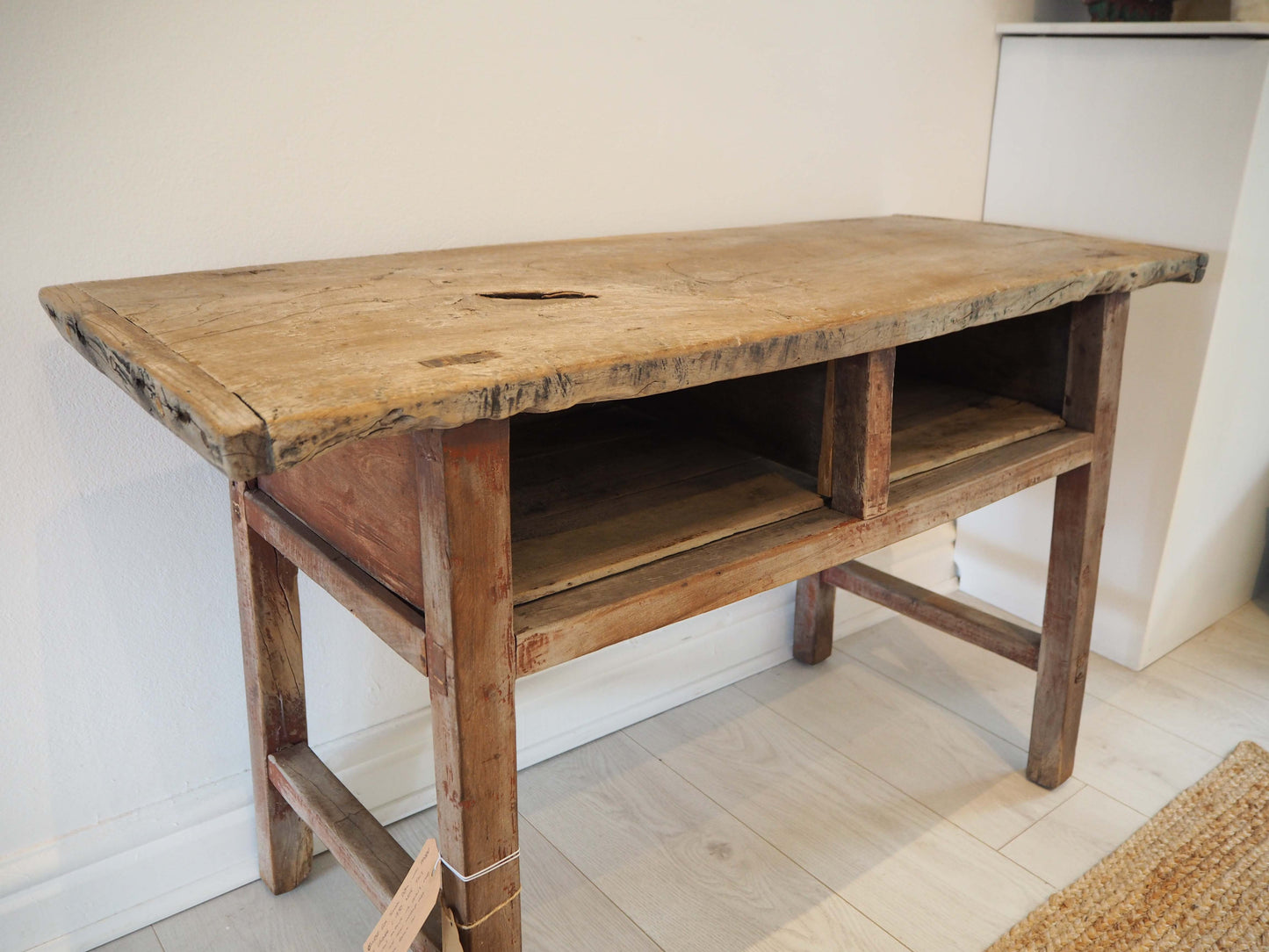 Antique Chinese Elm Wooden School Desk Circa 1850 / Original Console Table
