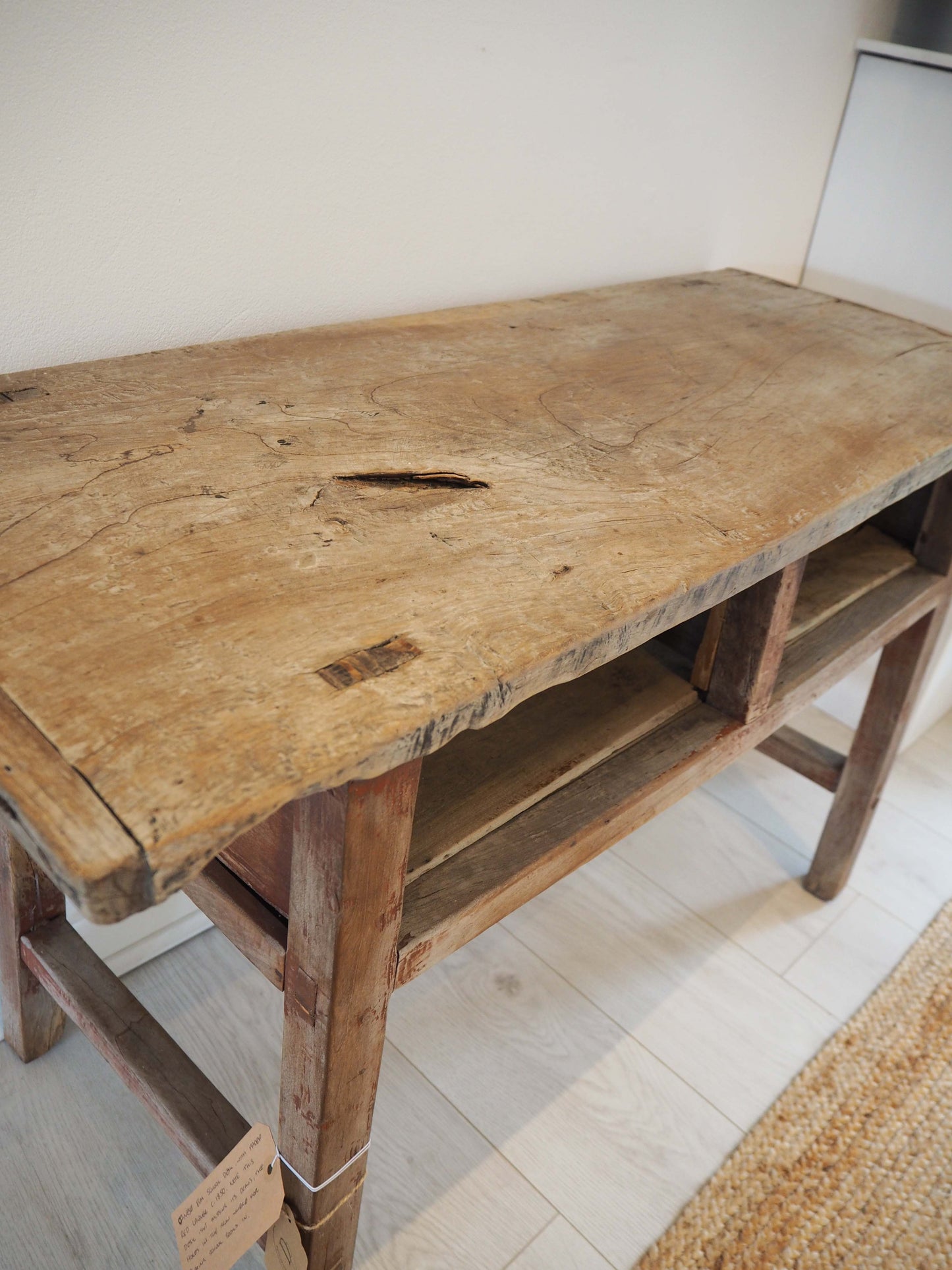 Antique Chinese Elm Wooden School Desk Circa 1850 / Original Console Table