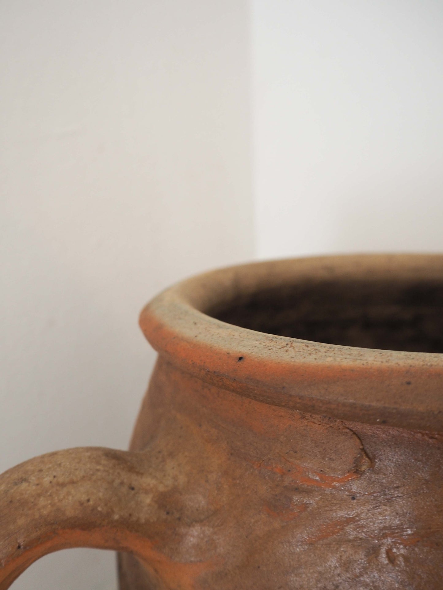 Vintage Antique Rustic French Handmade Confit Pot / Kitchen Storage Jar