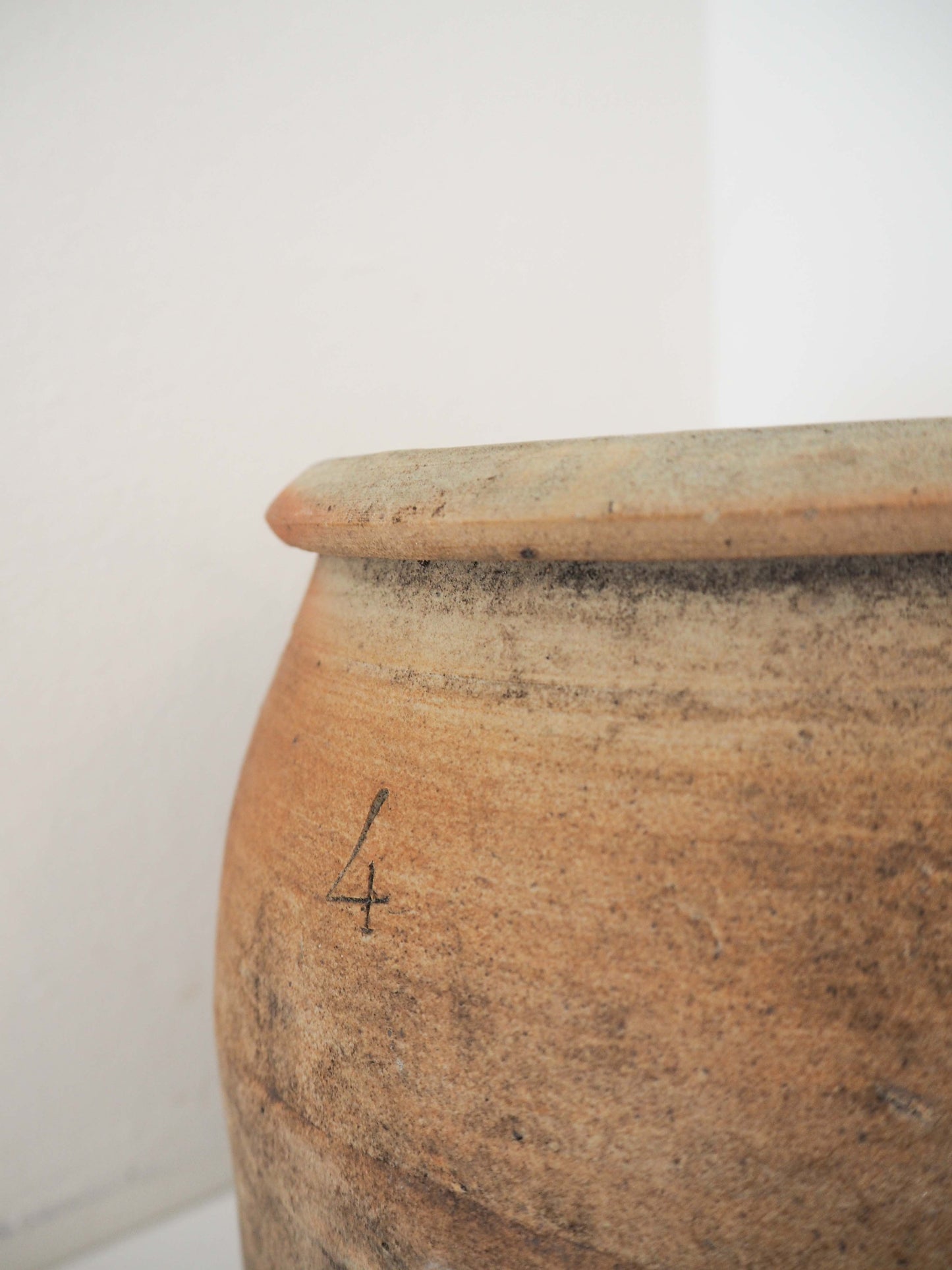 Vintage Antique Rustic French Handmade Confit Pot / Kitchen Storage Jar