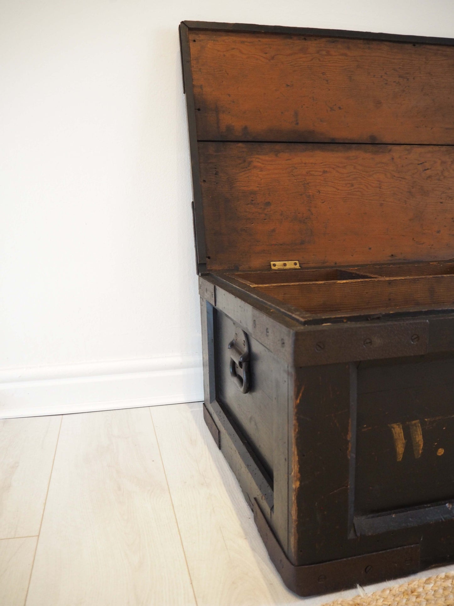 Vintage Antique Large Original Wooden Trunk / Coffee Table