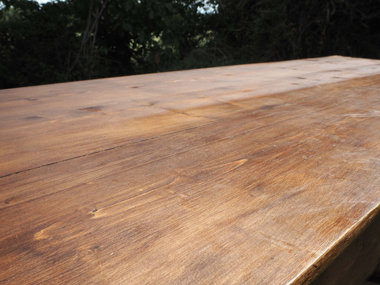 Vintage Antique Large Textile Mill Pitch Pine Inspection Table / Dining Table / Kitchen Island