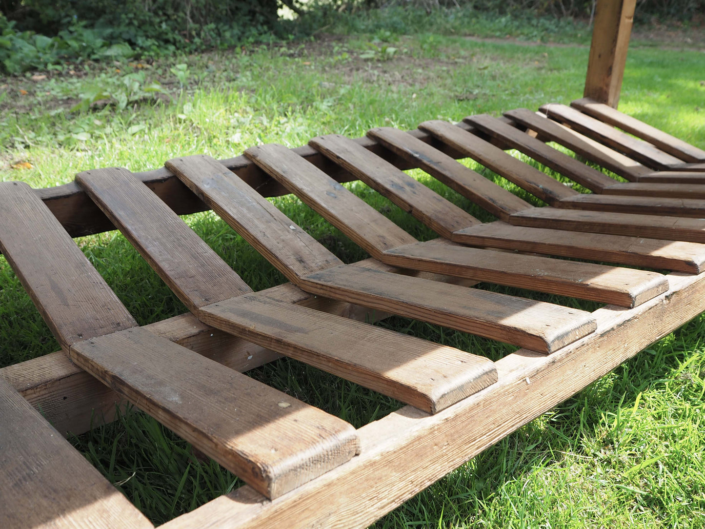 Vintage Antique Large Textile Mill Pitch Pine Inspection Table / Dining Table / Kitchen Island