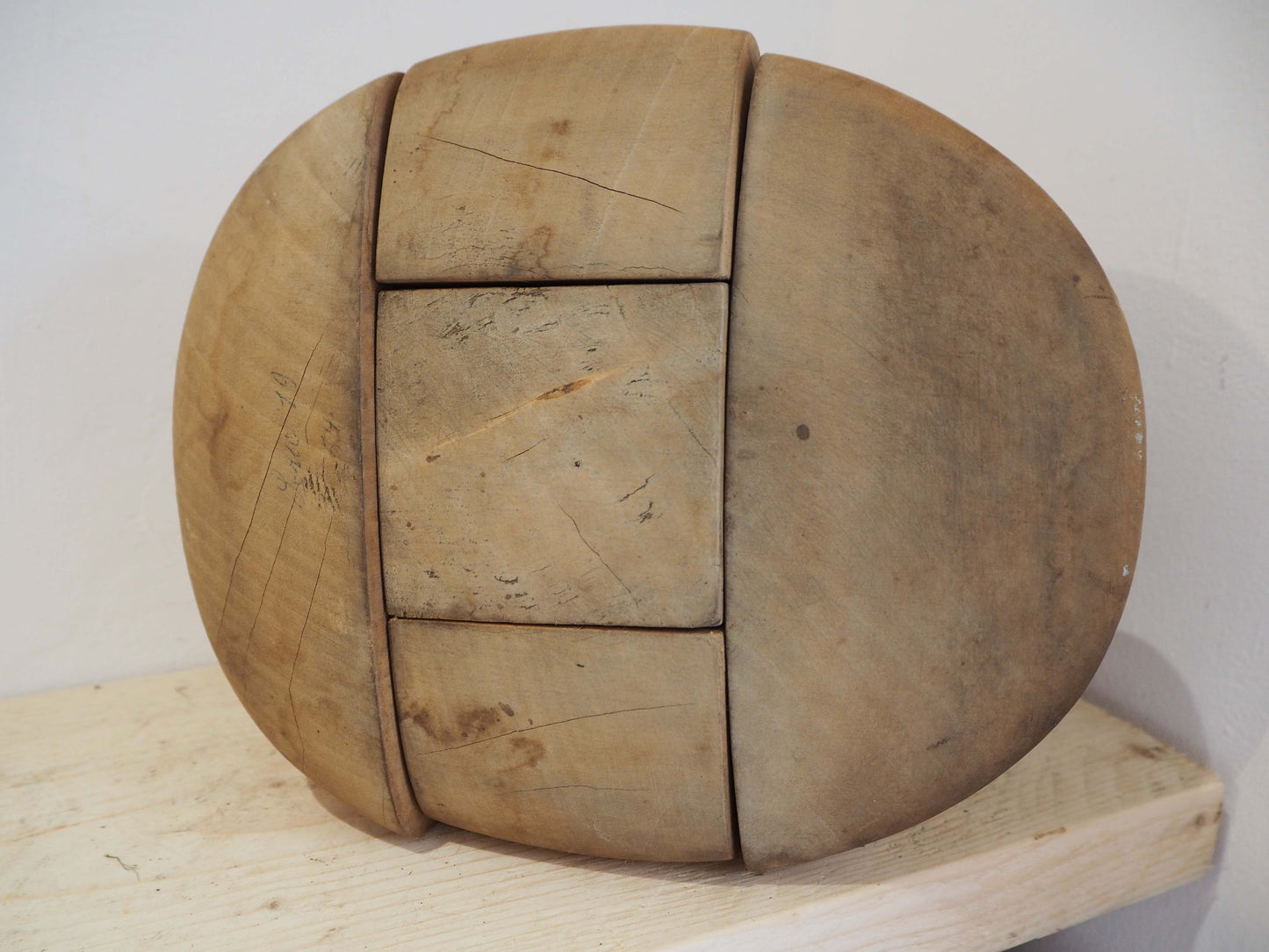 Vintage Antique Interlocking Millinery Five Piece Hat Block Mould (Sold Individually)
