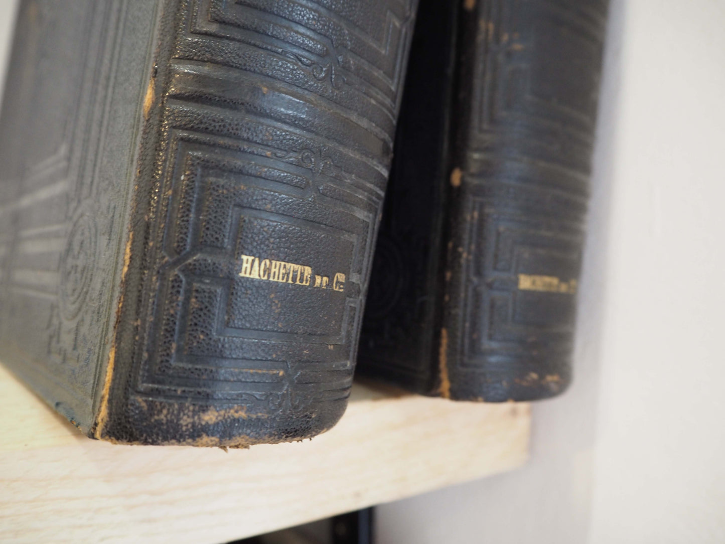 Vintage French Leather Bound Dictionary's / Collective Books (Sold Individually)