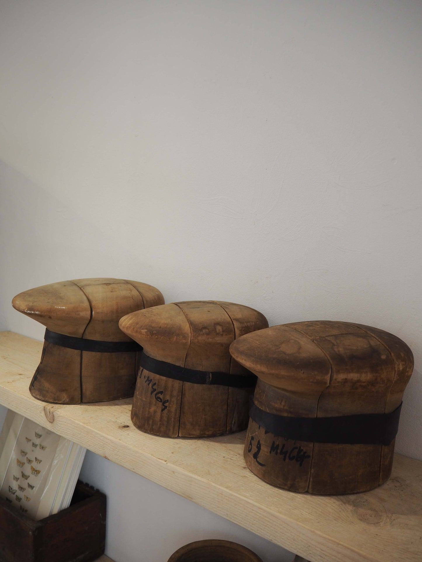 Vintage Antique Interlocking Millinery Five Piece Hat Block Mould (Sold Individually)