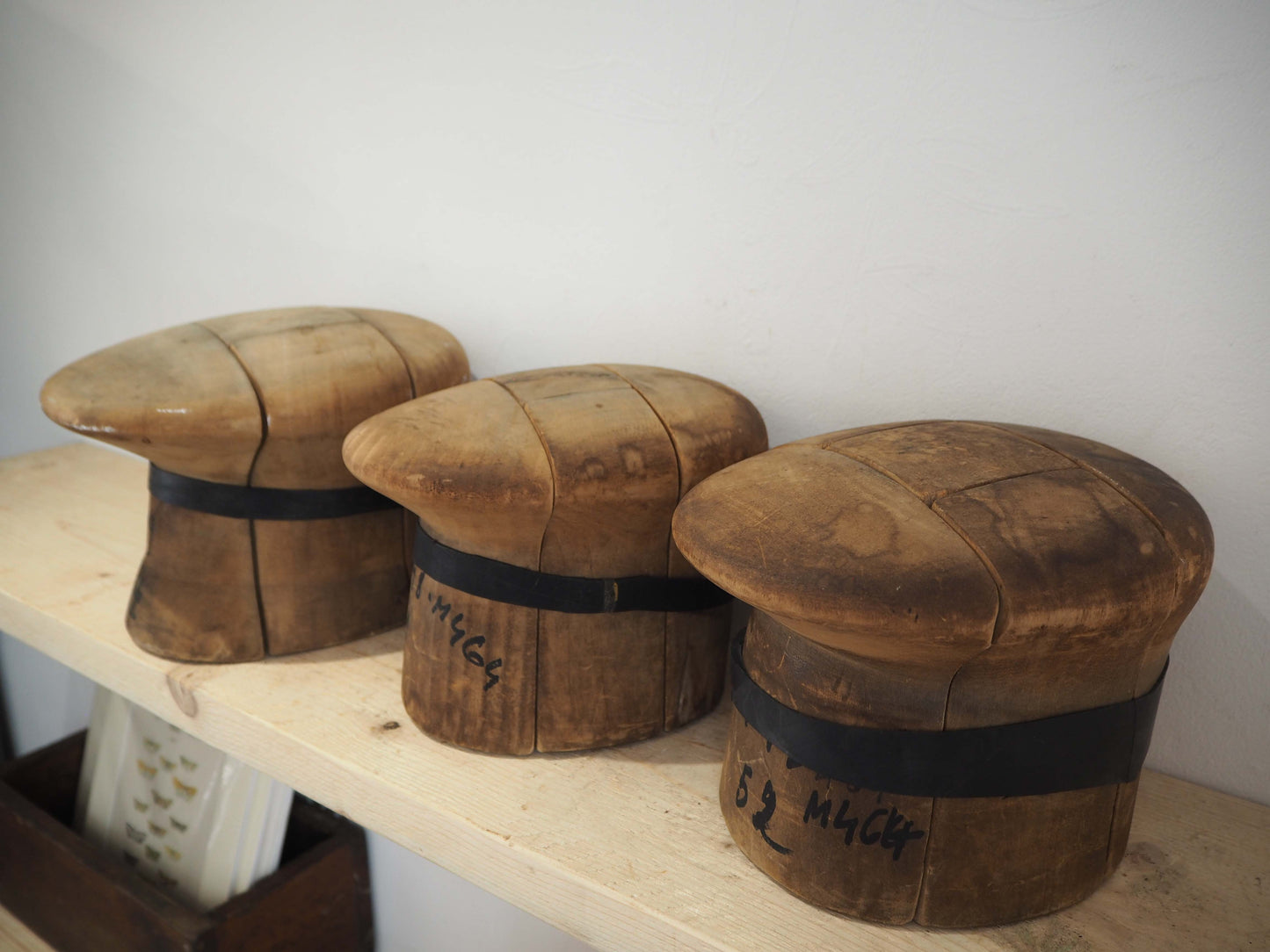 Vintage Antique Interlocking Millinery Five Piece Hat Block Mould (Sold Individually)