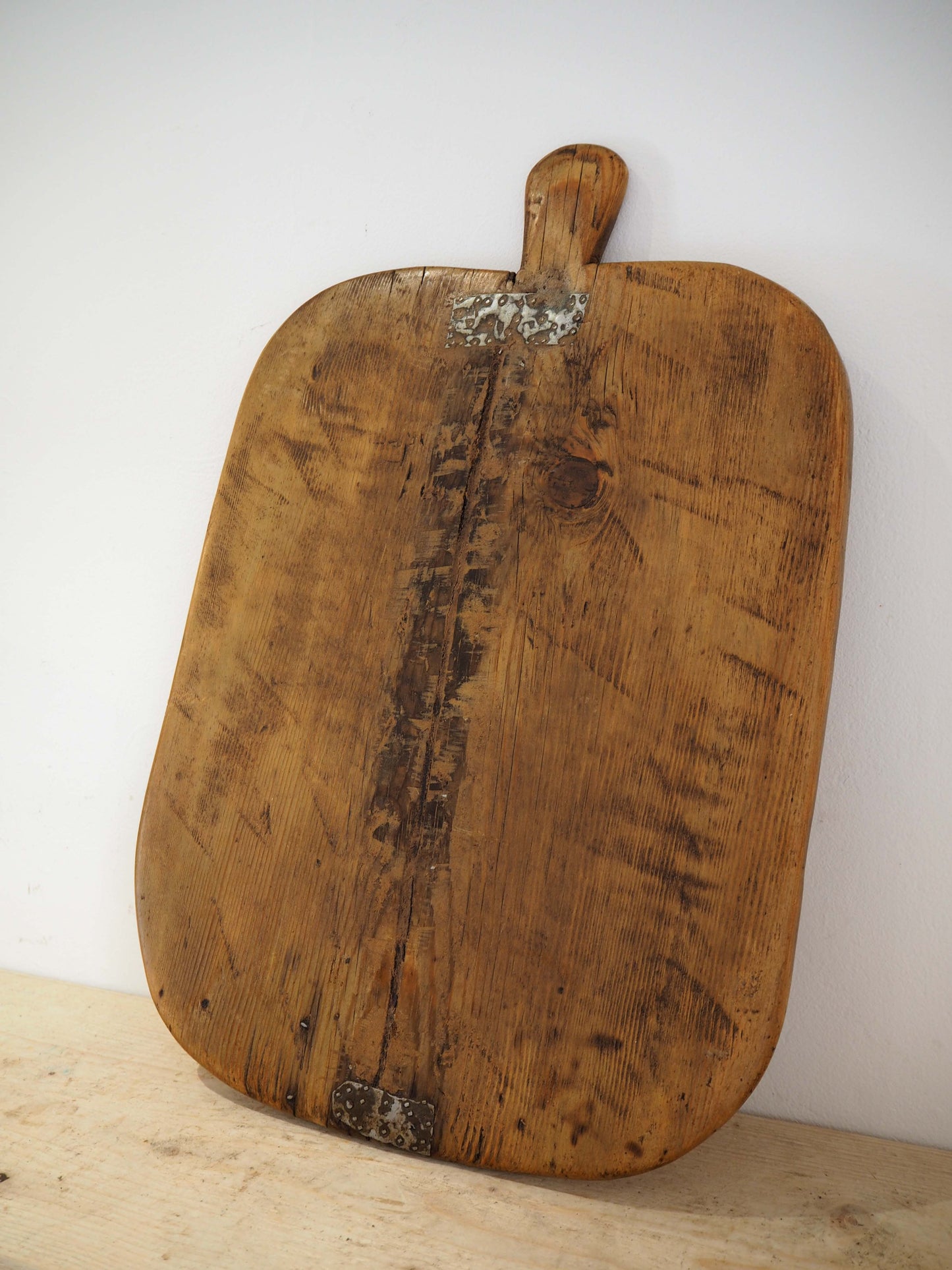 Antique Vintage Turkish Wooden Bread Board / Chopping Charcuterie Board / Wooden Serving Plate