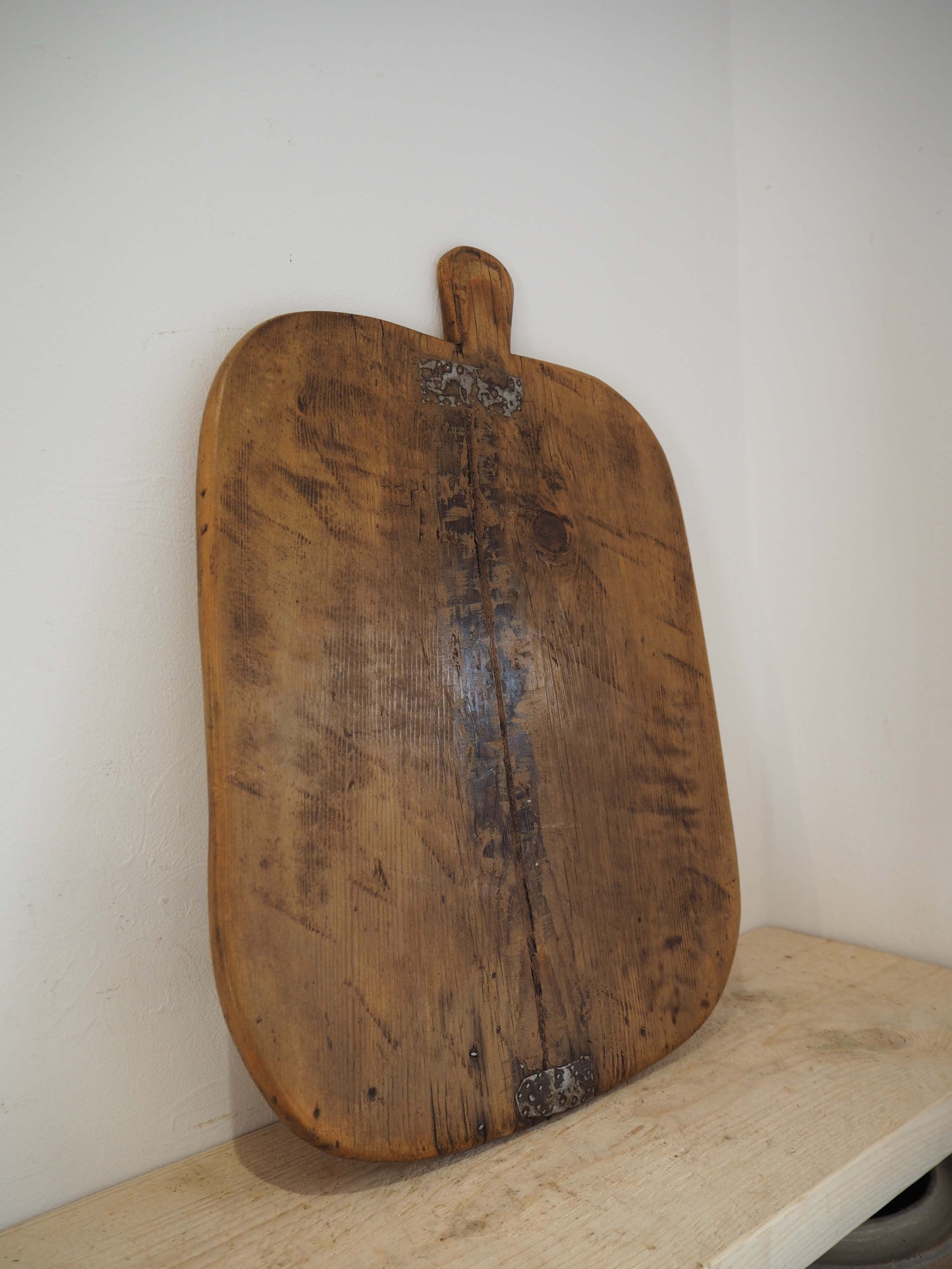 Antique Vintage Turkish Wooden Bread Board / Chopping Charcuterie Board / Wooden Serving Plate
