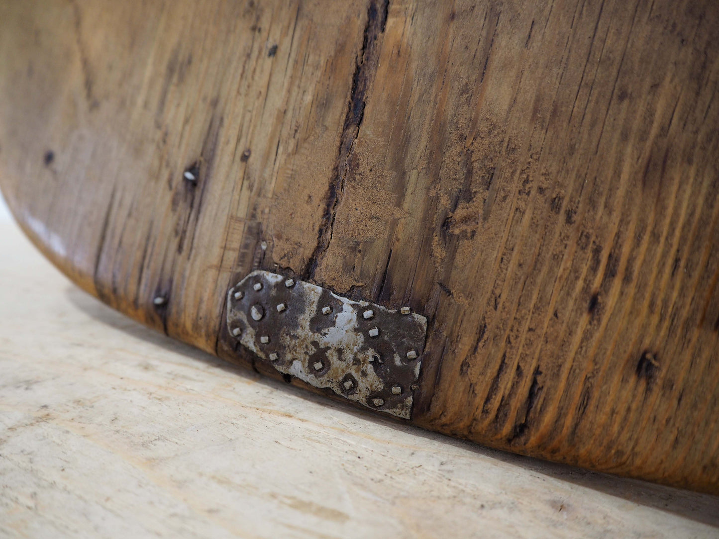 Antique Vintage Turkish Wooden Bread Board / Chopping Charcuterie Board / Wooden Serving Plate