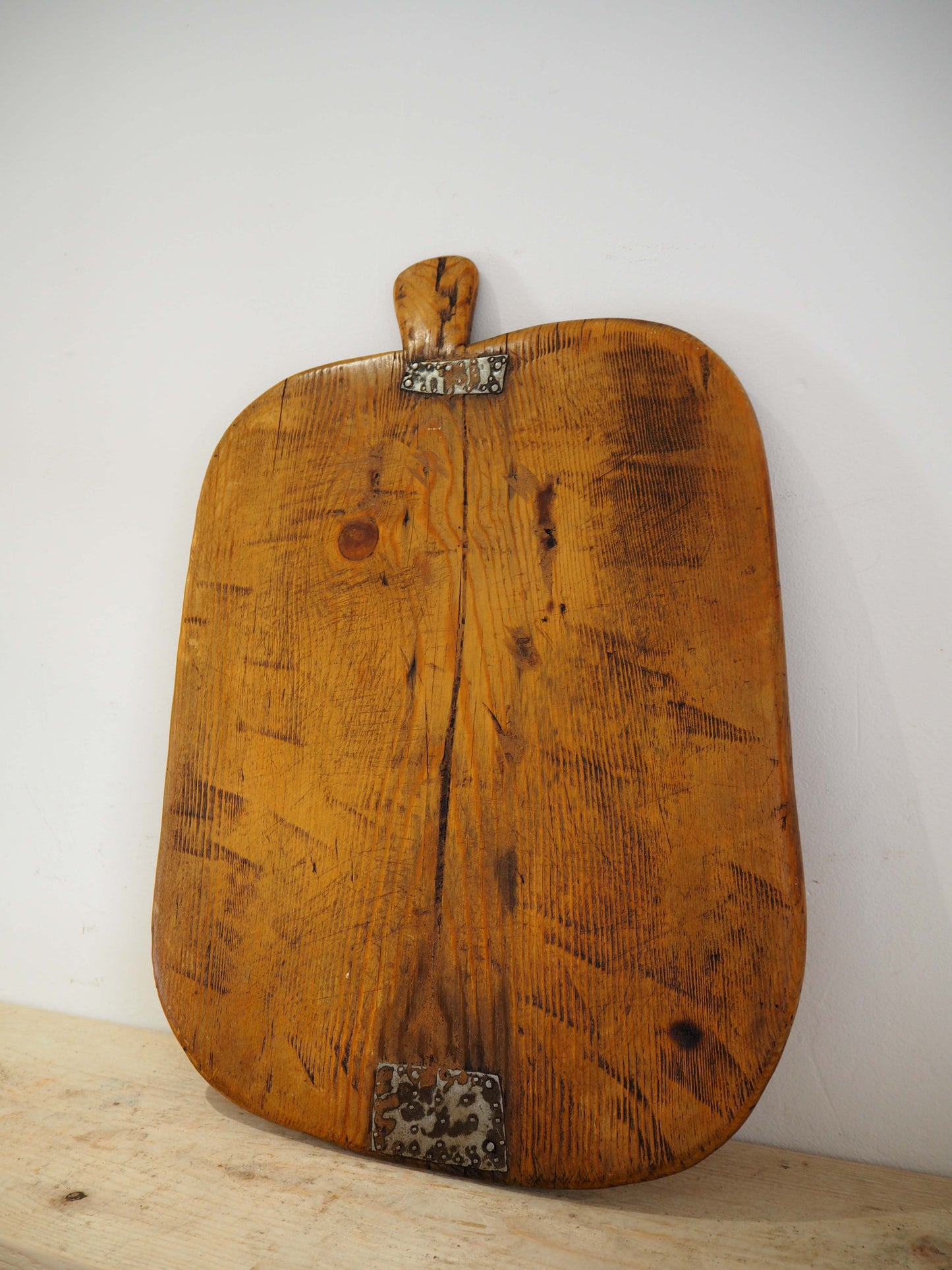 Antique Vintage Turkish Wooden Bread Board / Chopping Charcuterie Board / Wooden Serving Plate