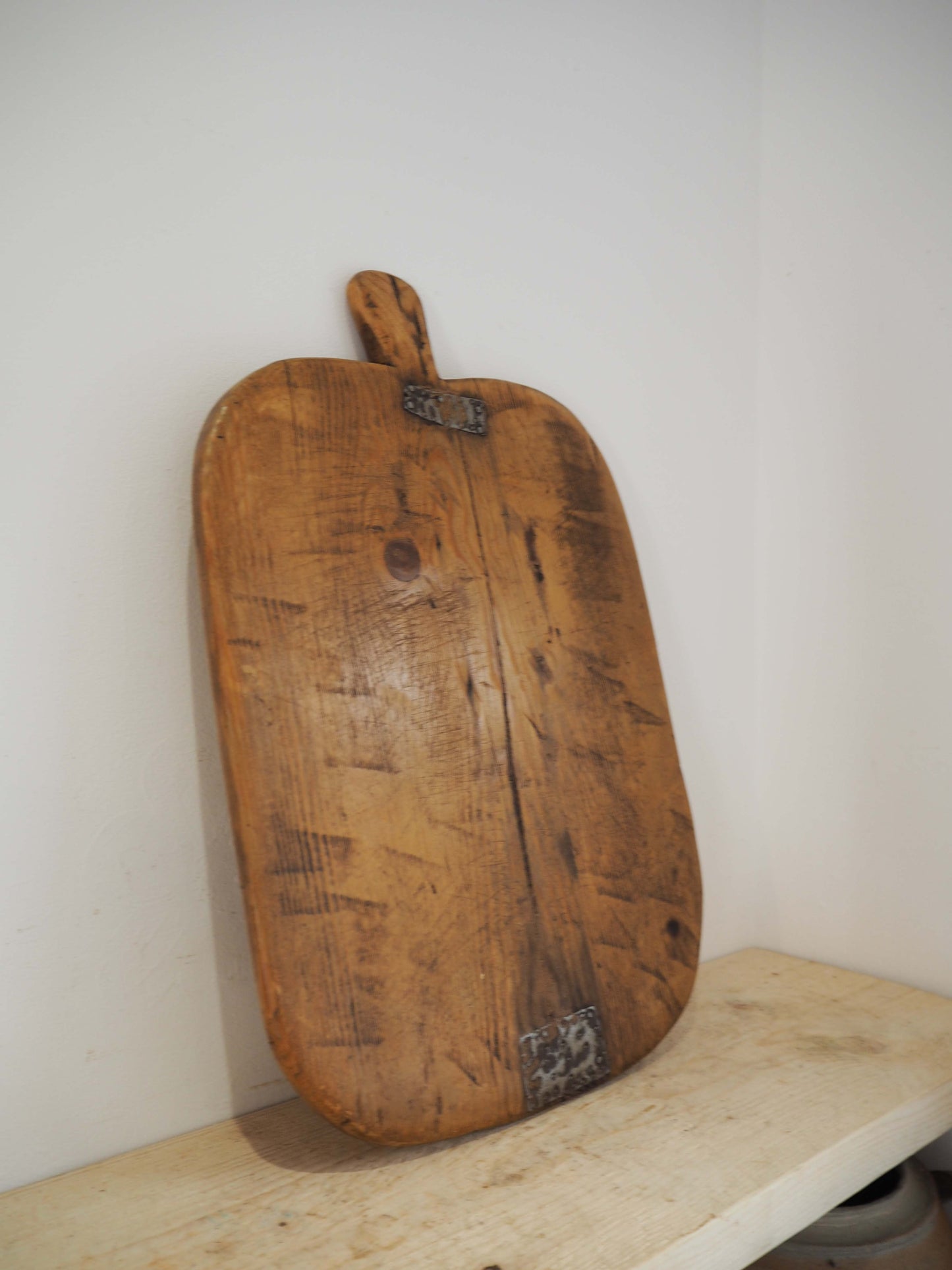 Antique Vintage Turkish Wooden Bread Board / Chopping Charcuterie Board / Wooden Serving Plate