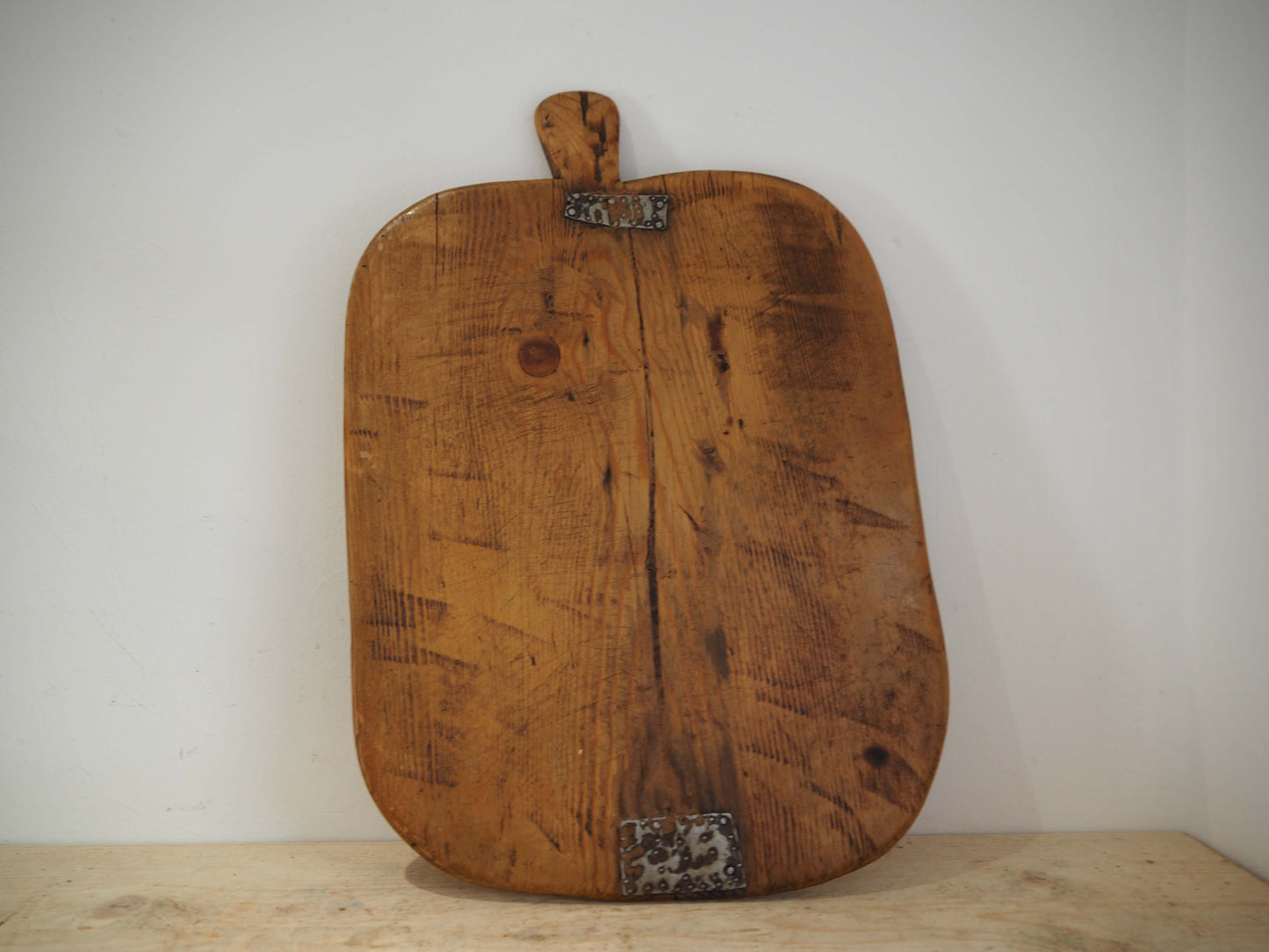 Antique Vintage Turkish Wooden Bread Board / Chopping Charcuterie Board / Wooden Serving Plate