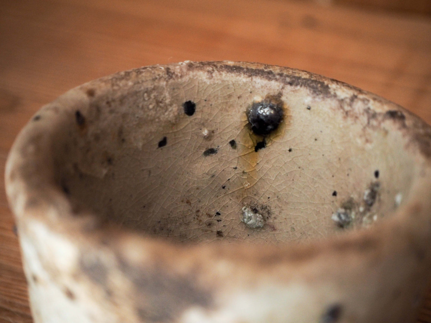 Vintage / Antique Rustic French Small Ceramic Pot / Kitchen Storage Jar