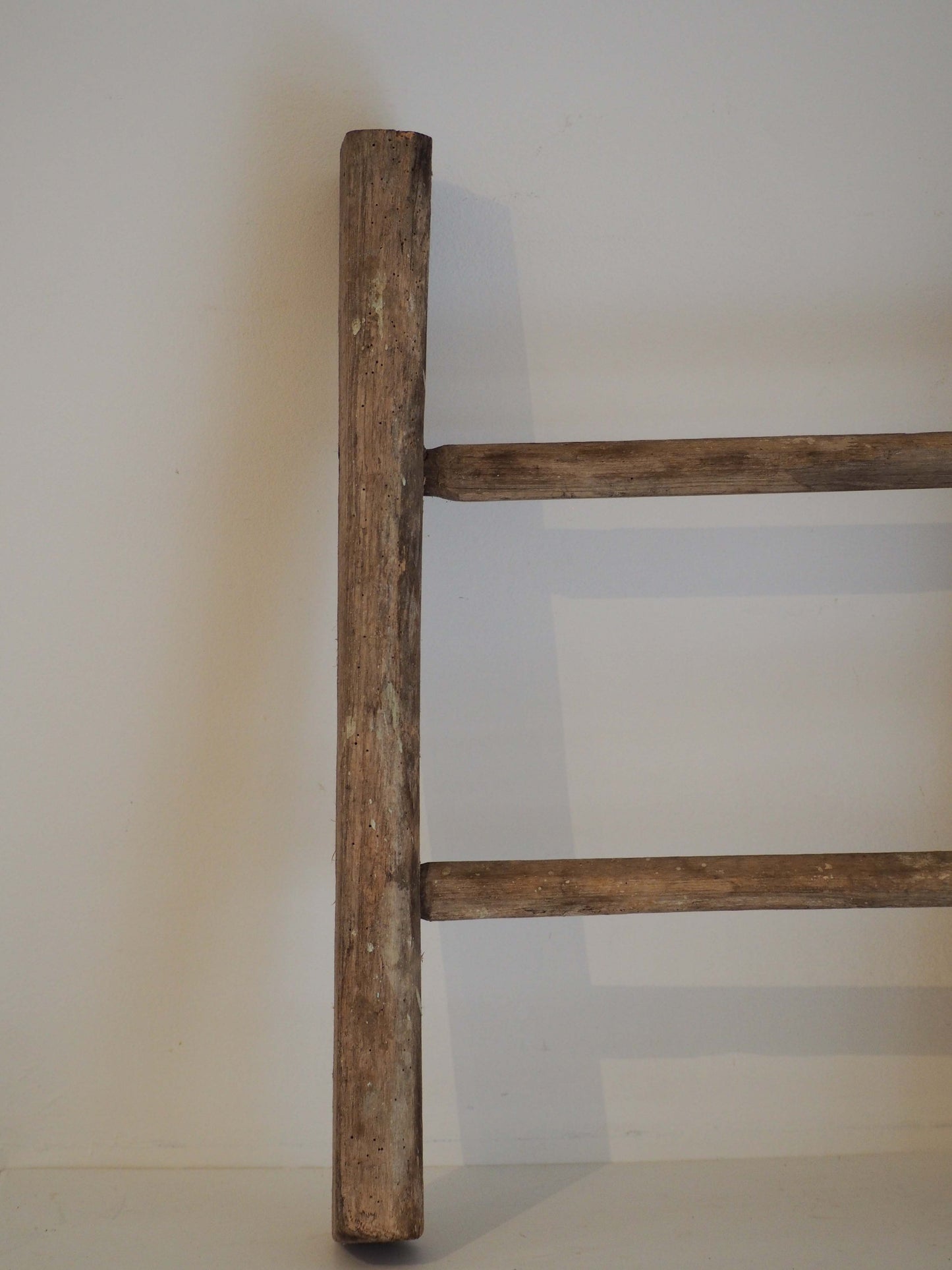 Vintage Small Rustic French Wooden Ladder / Decorative Ladder