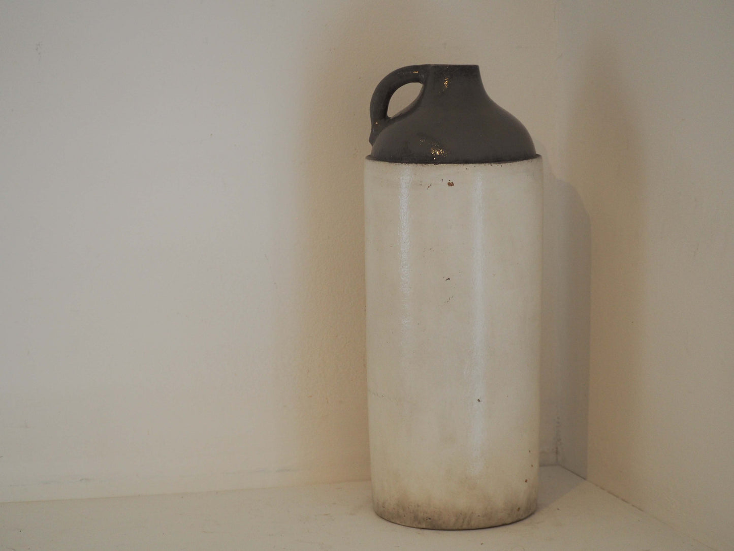 Vintage 'Full Cream Milk' Ceramic Pot With Handle / Kitchen Decor