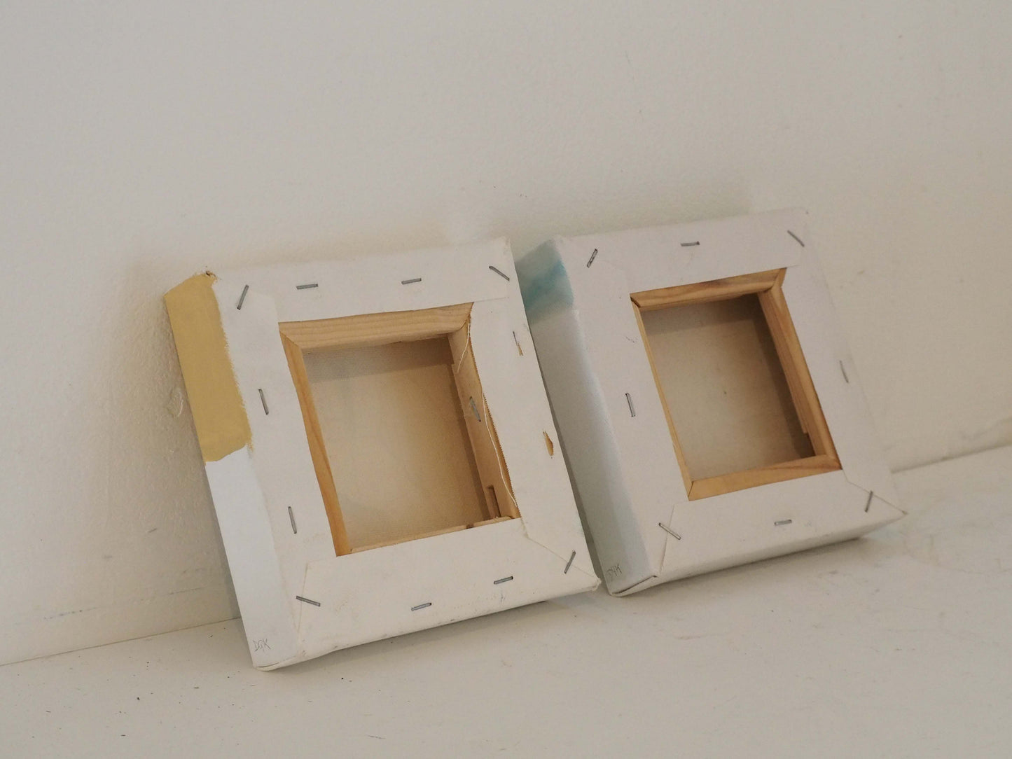 Pair of Original Paintings on Canvas by Wirral Artist Derek King / Nude Figure Art