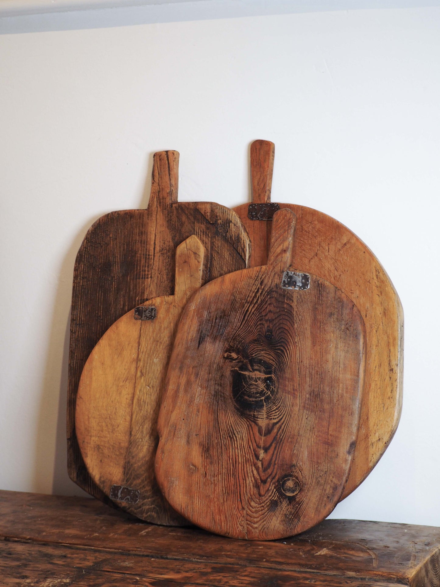 Antique Vintage Rustic Turkish Wooden Charcuterie Chopping Board / Bread Board (Sold individually)