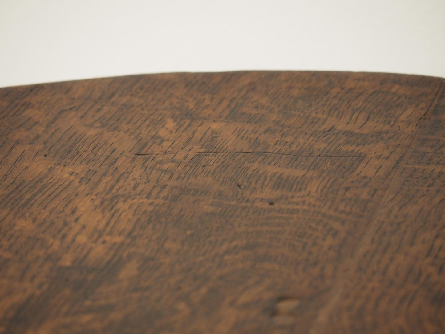 Vintage Antique 18th Century George III Round Cricket Table / Pine & Elm Side Table