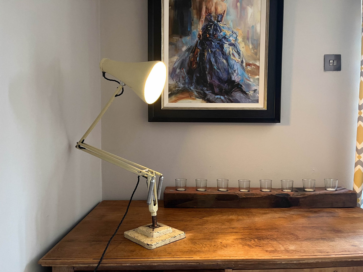 Vintage 1960's Herbert Terry Model 1227 Anglepoise Desk Lamp Light CreamDust CollectorsDust Collectors