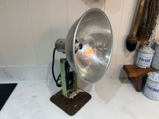 Vintage Retro Mid-Century Soltan Lamp / Industrial Soltan Heat / Desk Lamp (Working)