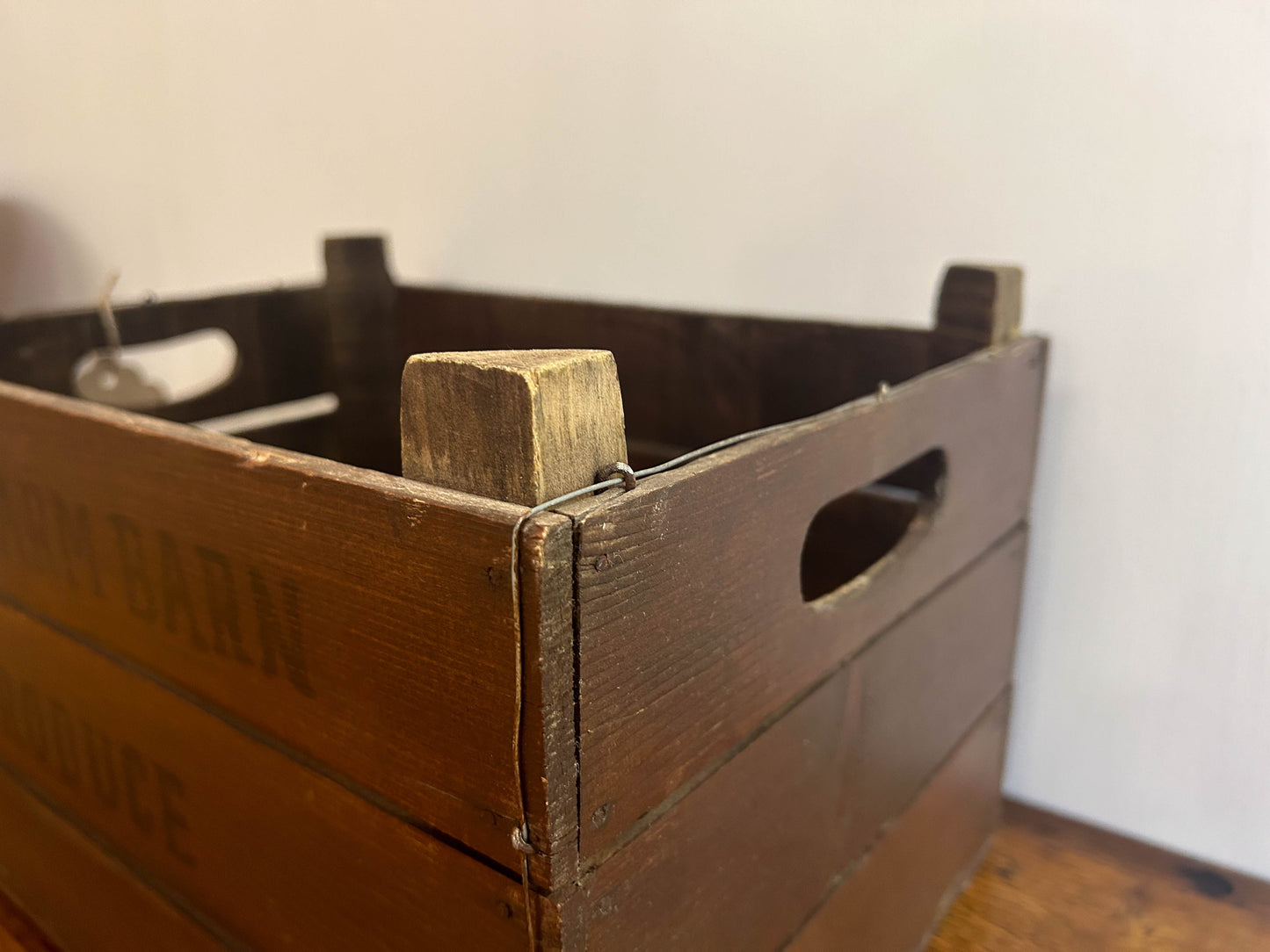 Antique Vintage Rustic Wooden Crate