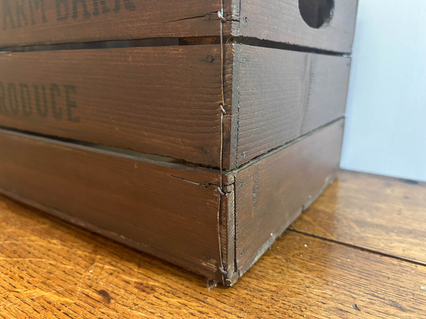 Antique Vintage Rustic Wooden Crate