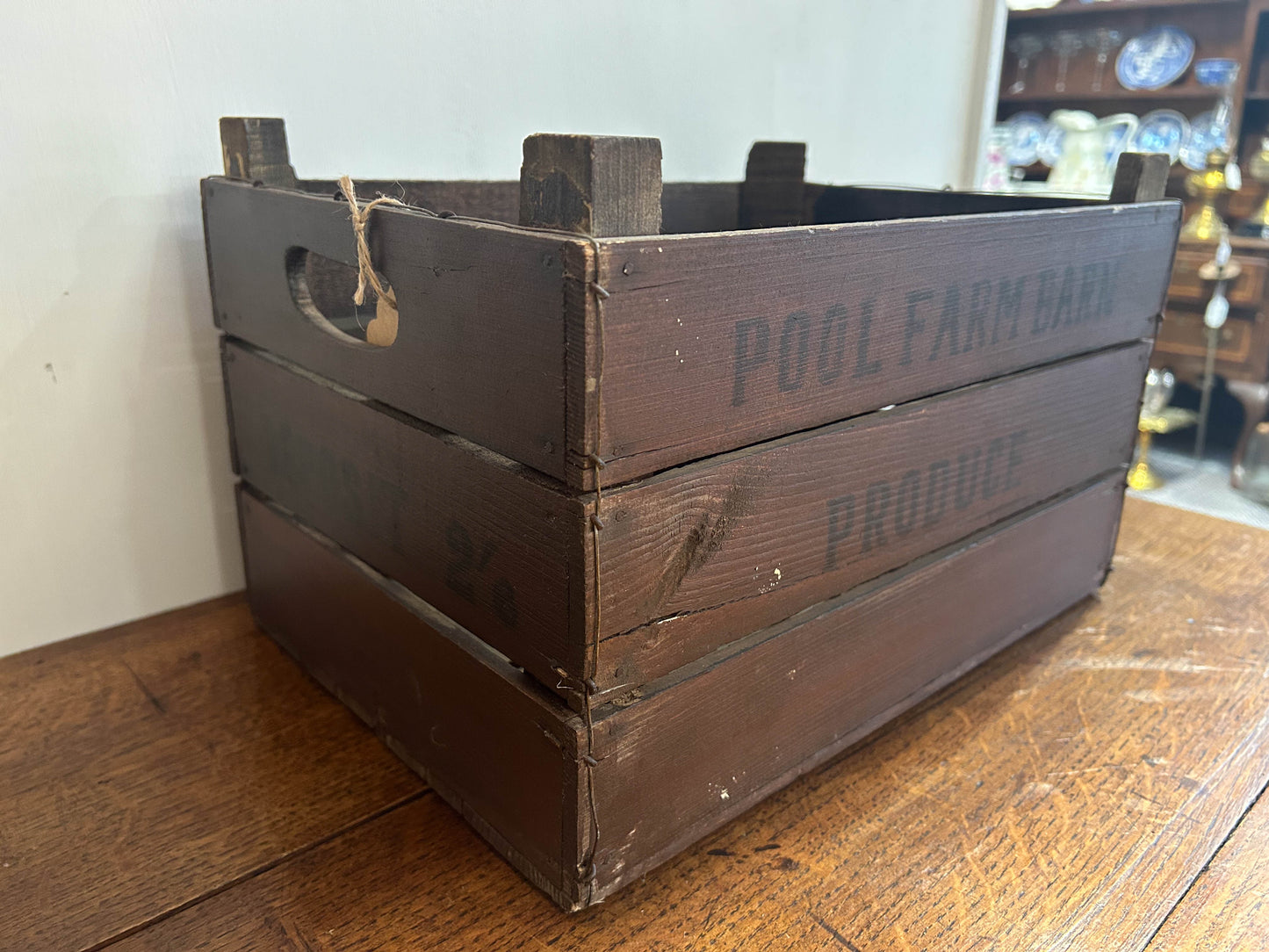 Antique Vintage Rustic Wooden Crate