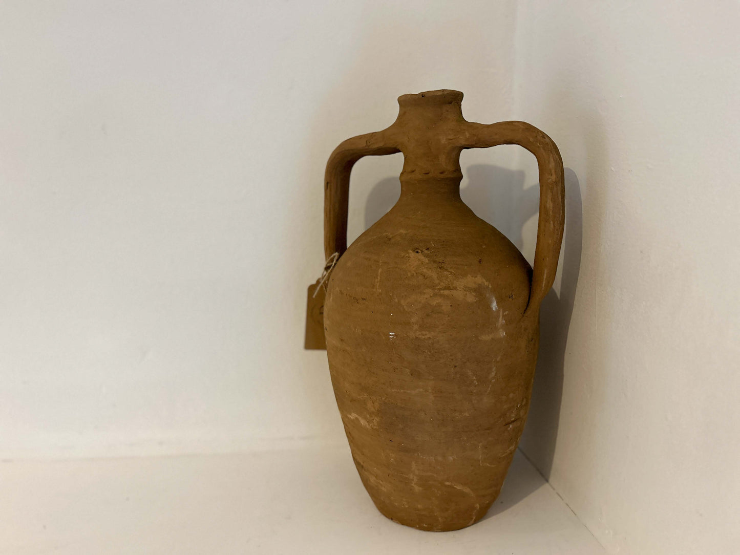 Large Antique Turkish Amphora Terracotta Pot / Decorative Vase