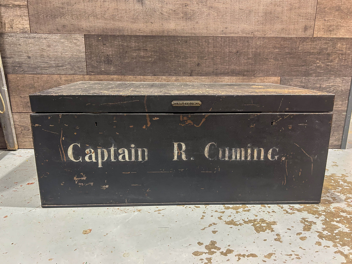 Solid Original Metal Captain's Chest / Coffee Table / Toy Chest / Storage