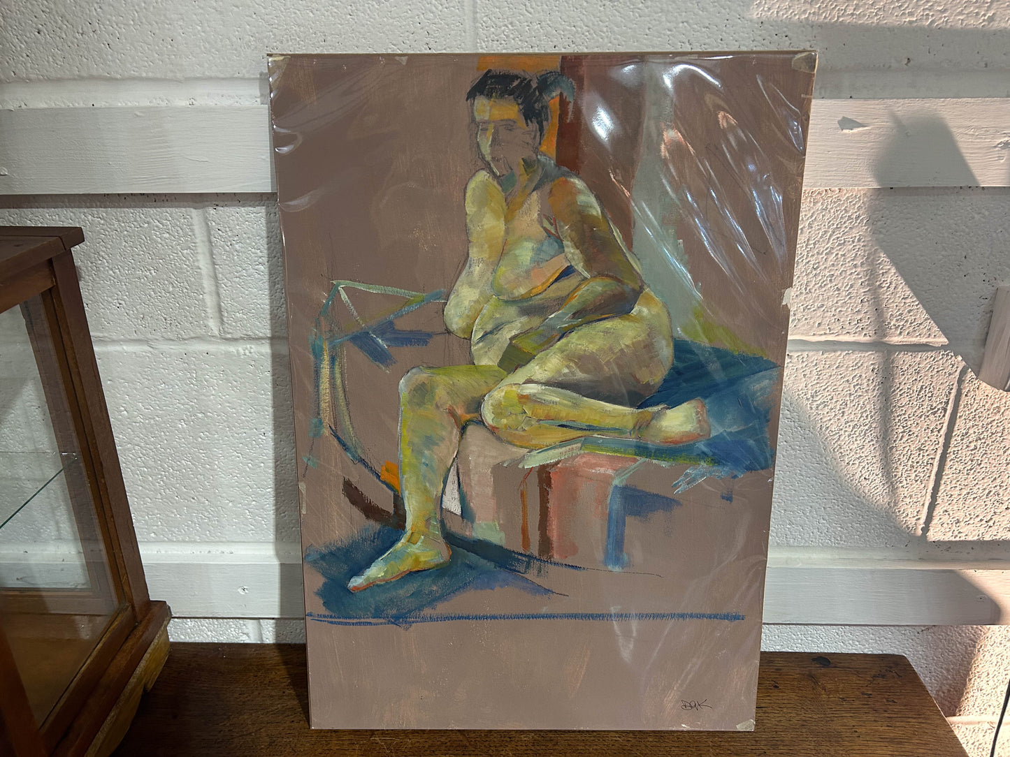 Original Oil Painting Figurative Sketch by Artist Derek King