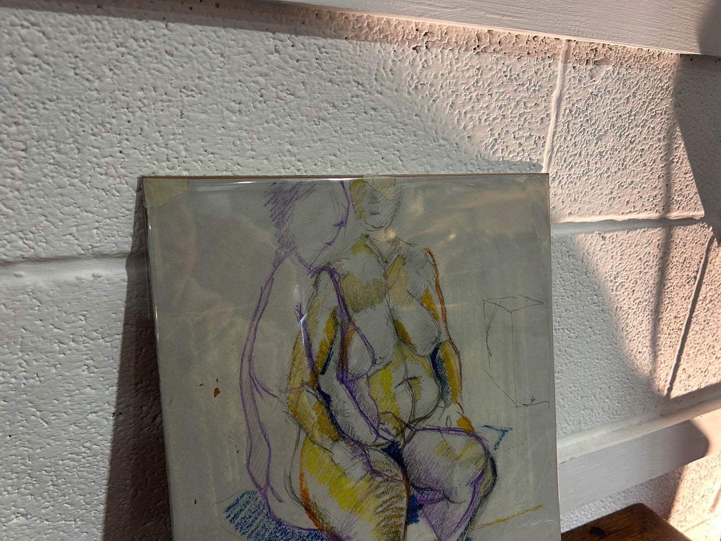 Original Oil Painting Figurative Sketch by Artist Derek King