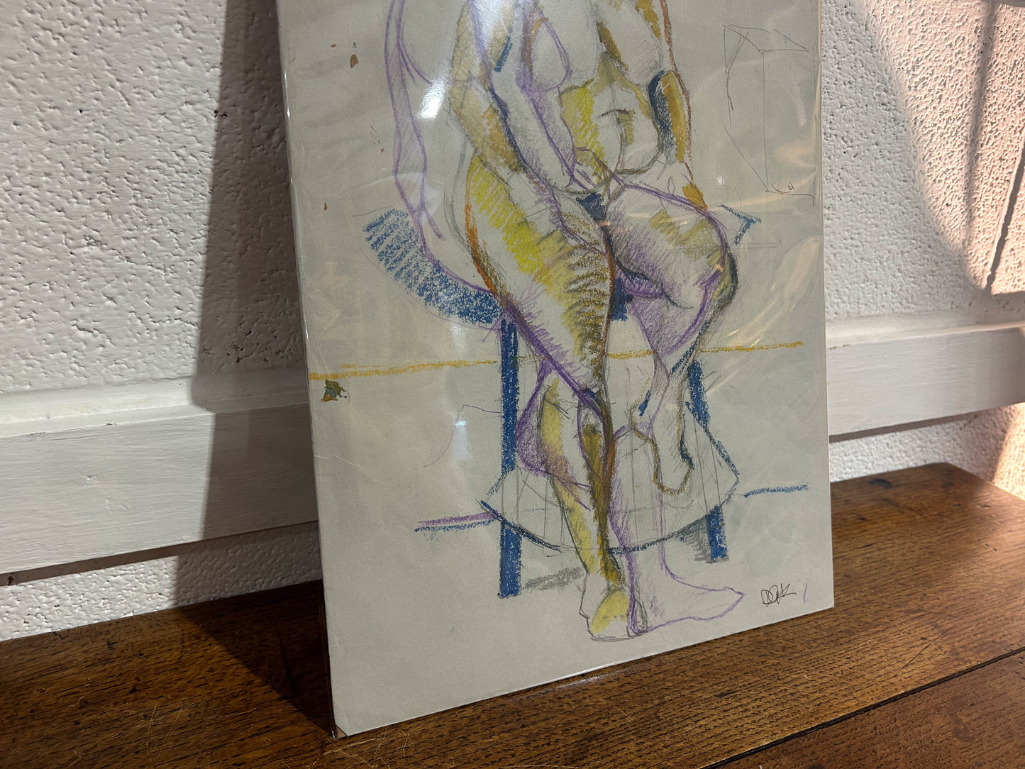 Original Oil Painting Figurative Sketch by Artist Derek King